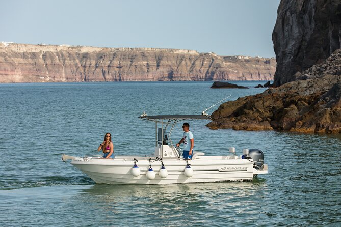 5 Hours Boat Rental in Santorini - What the $387.15 group price really covers