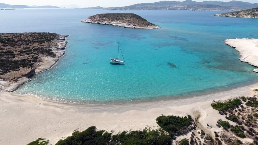 Adamantas: Full-Day Milos & Poliegos Boat Tour with Meals - Kleftiko, Sykia, and the best final swim