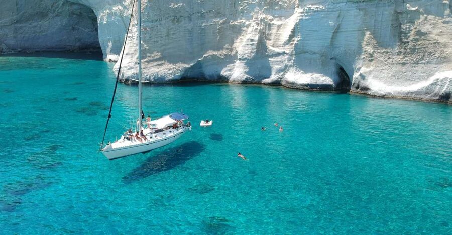 Adamantas: Milos Sightseeing Sailboat Cruise - What makes this Milos sailing day special