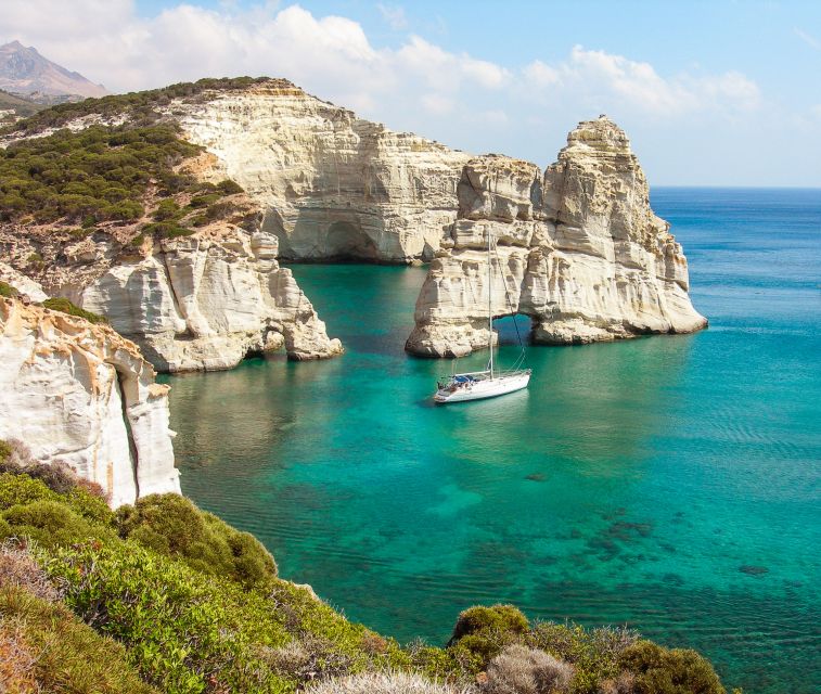 Adamas: Milos & Polyaigos Full-Day Sailboat Tour with Lunch - Cape Vani and the return to Adamas