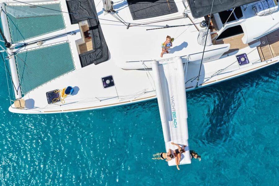 Agios Nikolaos All-inclusive Catamaran Cruise & Water Toys - At a glance