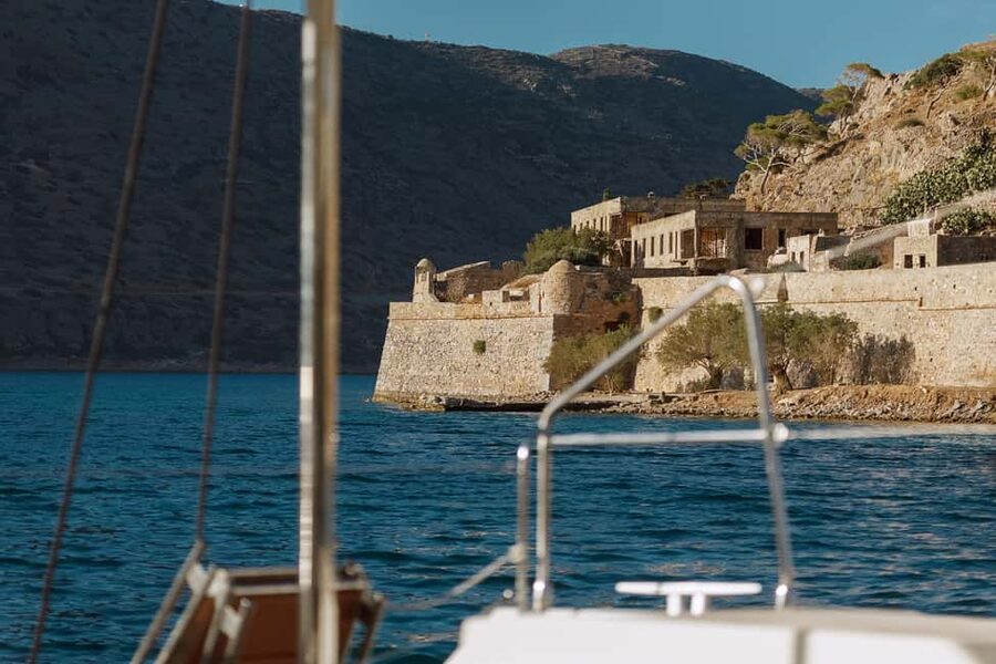 Agios Nikolaos All-inclusive Catamaran Cruise & Water Toys - A luxury catamaran day from Agios Nikolaos