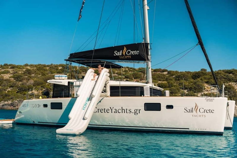 Agios Nikolaos: Sailing Trip Catamaran Lunch and Water Toys - Why a Lagoon 450F makes a difference