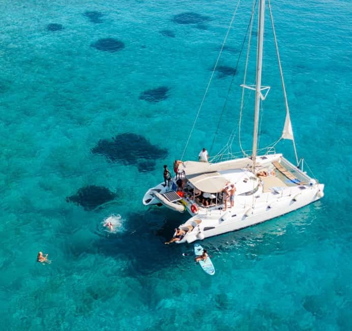 Agios Nikolaos: Spinalonga and Kolokytha Catamaran with Meal - Schistra Bay and dinner onboard