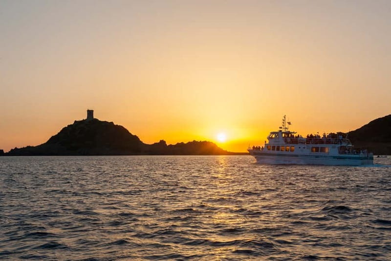 Ajaccio/Porticcio: Sanguinaires Sunset Cruise & Wine Tasting - The Sanguinaires Islands at sunset