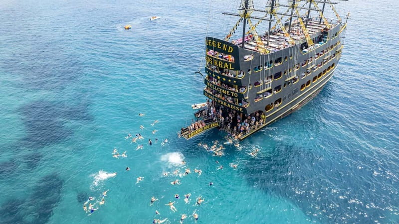 Alanya: All Inclusive Luxury Boat Trip & Free Time in Alanya - The first swim at Ulaş Beach