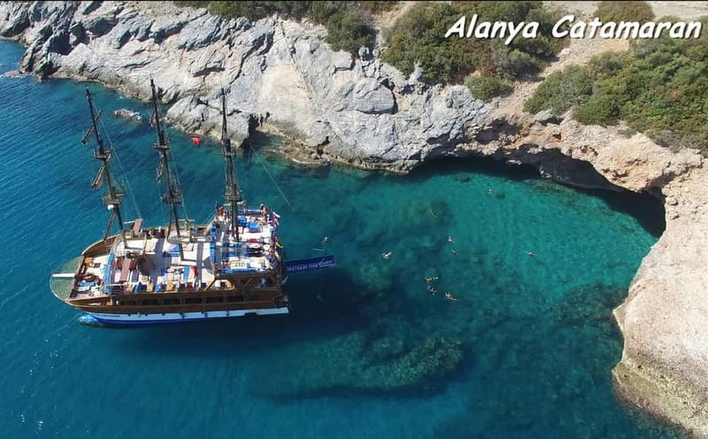 Alanya: Catamaran Boat Trip with Swimming Stops incl Lunch - What this Alanya catamaran day is really like