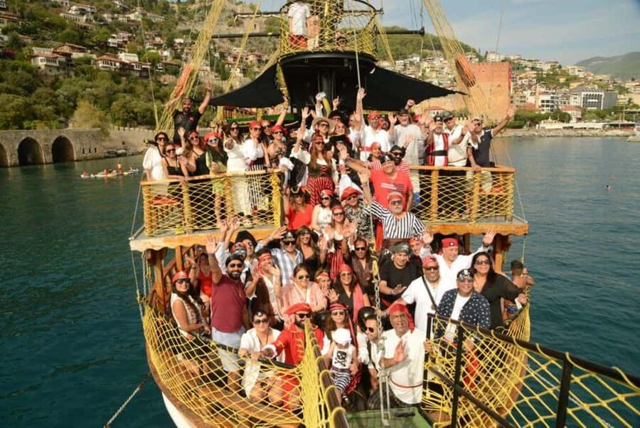 Alanya Pirate Boat: Lunch, Disco & Foam Party Included - Two Alanya boat trips, not one