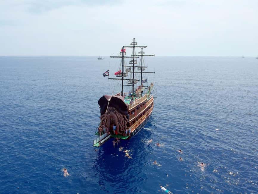 Alanya Pirate Boat: Lunch, Disco & Foam Party Included - Three caves, three different photo stops