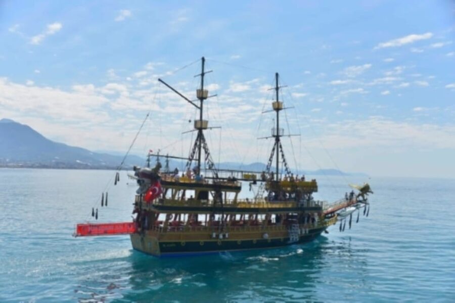 Alanya: Pirate Ship Cruise with Food and Swimming Stops - What the $11 price really covers