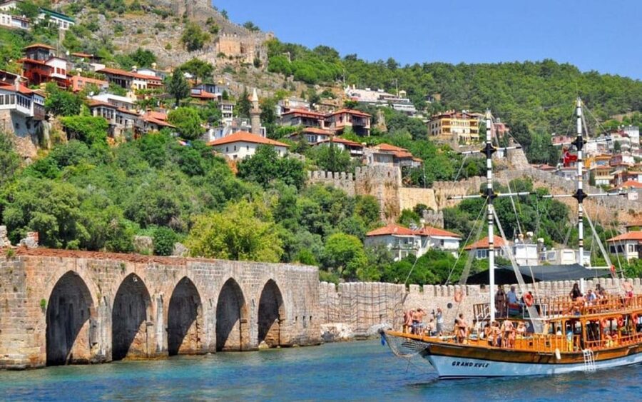 Alanya Relaxing Family Boat Tour Without Foam And Loud Music - Swim stops in clear coastal water