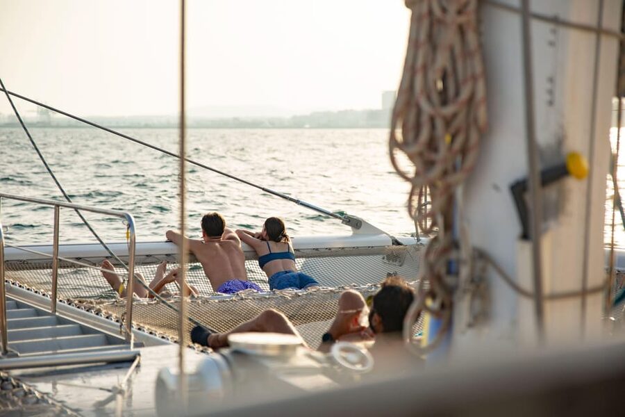Alicante: 2-Hour Late Afternoon Catamaran Cruise - The 45-minute swimming stop