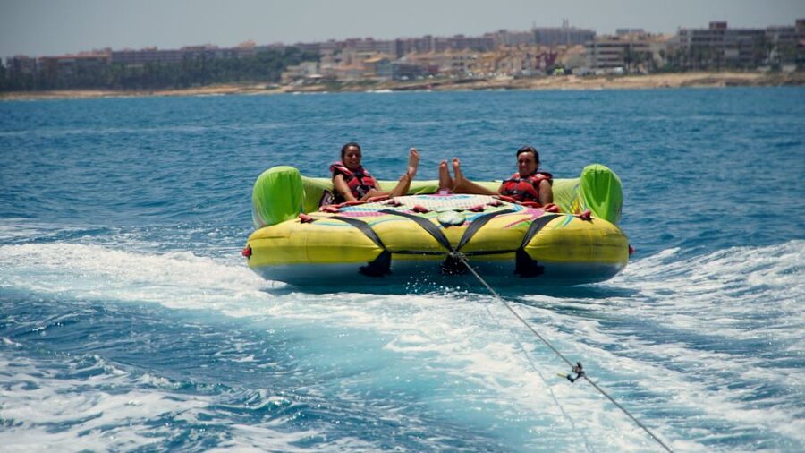 Alicante: Boat Powered Crazy Sofa Ride - What the six-seat sofa ride is really like