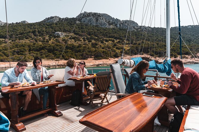 All Day Cruise -3 Islands to Agistri,Moni, Aegina with lunch and drinks included - Moni or Metopi: a swim stop, not a shore visit