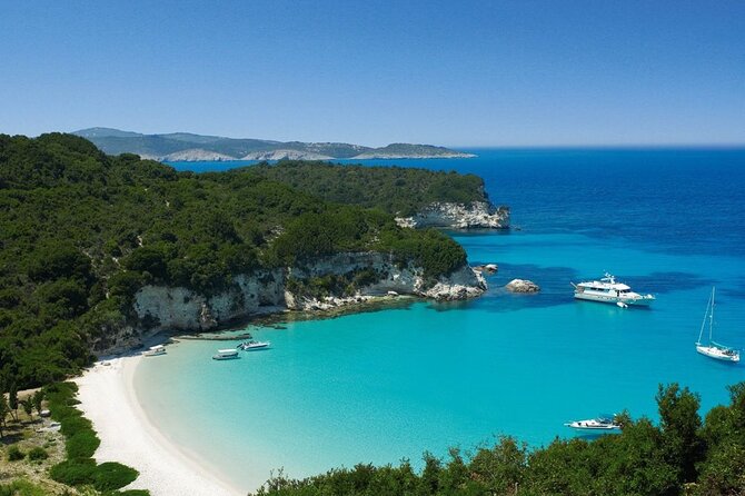 All Day Cruise - Paxos and Antipaxos Islands with Blue Caves - The long blue-water run from Corfu