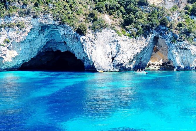 All Day Cruise - Paxos and Antipaxos Islands with Blue Caves - Exploring the blue caves near Paxos