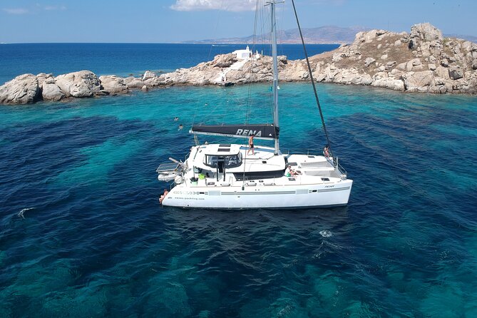 All-Inclusive Catamaran Day Cruise - Greek lunch, snacks, and drinks on board