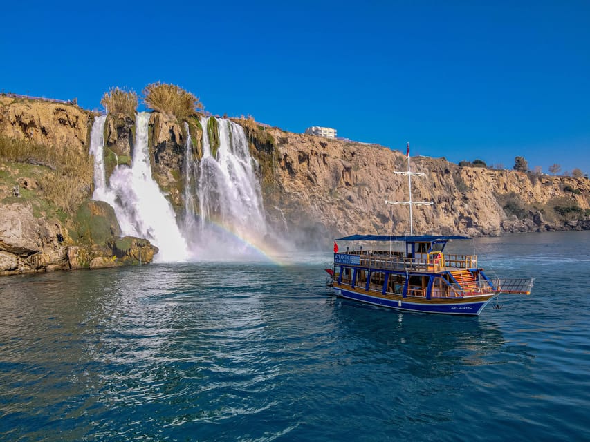 Antalya: Beach & Waterfalls Boat Trip w/ Lunch & Soft Drinks - Karpuzkaldiran Waterfall from the boat