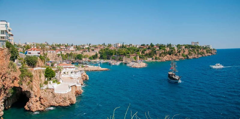 Antalya: Falez Cliffs & Waterfalls Boat Trip with Lunch - Reaching Lower Düden from Antalya Bay