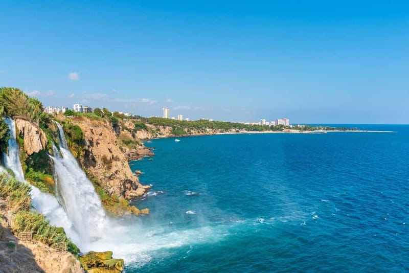 Antalya: Falez Cliffs & Waterfalls Boat Trip with Lunch - Two swimming stops in the Mediterranean