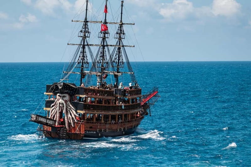 Antalya: Lara Pirate Boat Day Trip w/ Lunch & Soft Drink - Lower Düden Waterfalls: the day’s best photo stop