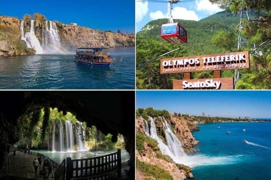 Antalya : Old City Tour w/Cable Car & Waterfalls & Boat Trip - The Olympos Cable Car and high coastal views