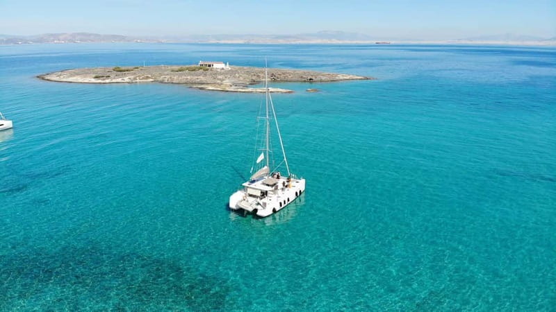 Athens: Half-Day Morning Catamaran Cruise with Meal & Drinks - Sailing toward Vouliagmeni Bay