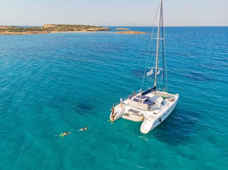 Athens: Half-Day Sunset Catamaran Cruise with Meal & Drinks - Swimming stops along the Athenian Riviera