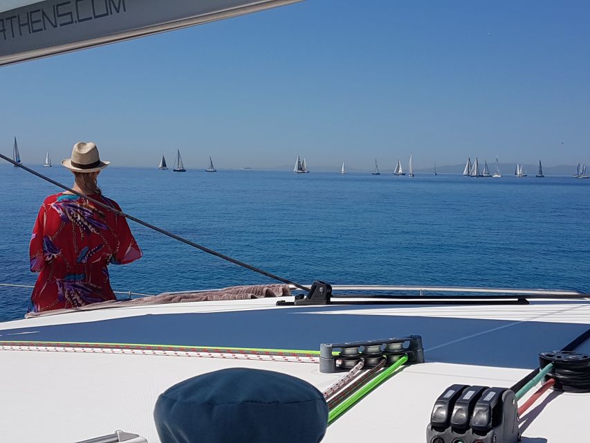 Athens: Riviera Catamaran Cruise with Meal and Drinks - Booking value, cancellations, and practical details