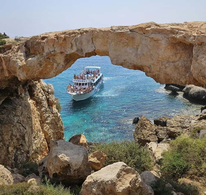 Ayia Napa: Blue Lagoon & Turtle Cruise with Optional Lunch - Sea Caves and Cape Greco: the scenic opening