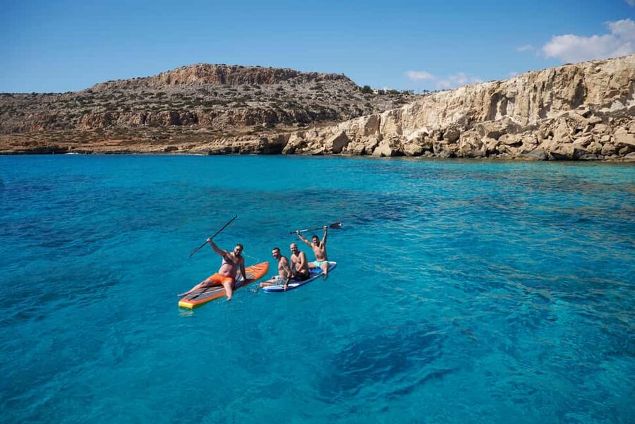 Ayia Napa: Luxury Catamaran Cruise with Lunch & Drinks - Cape Greco brings the best scenery first