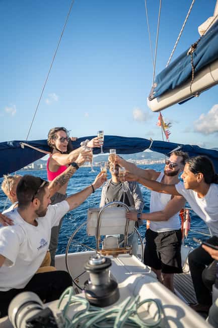 Barcelona Badalona : Sailboat Tour, Snacks, Drinks, Swimming - Key points at a glance