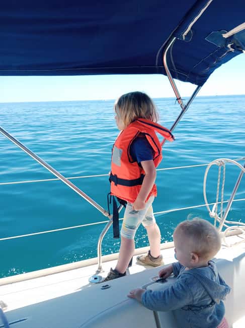 Barcelona Badalona : Sailboat Tour, Snacks, Drinks, Swimming - A family outing, a date, or a private celebration