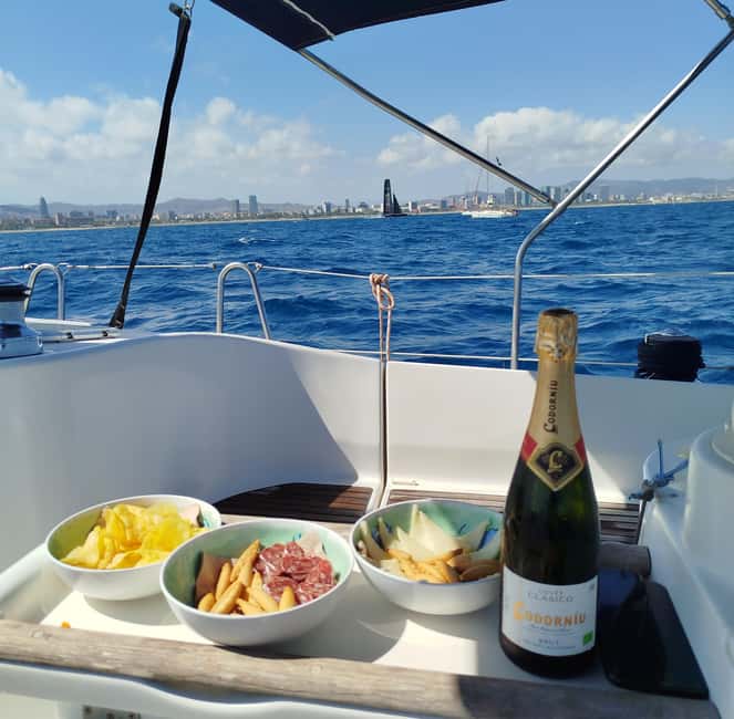 Barcelona Badalona : Sailboat Tour, Snacks, Drinks, Swimming - Setting out from Badalona