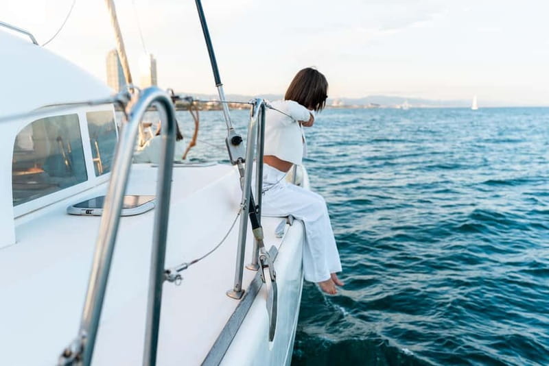Barcelona: Catamaran Cruise w/ Sailing, Wine, & Tapa - A small boat makes a real difference