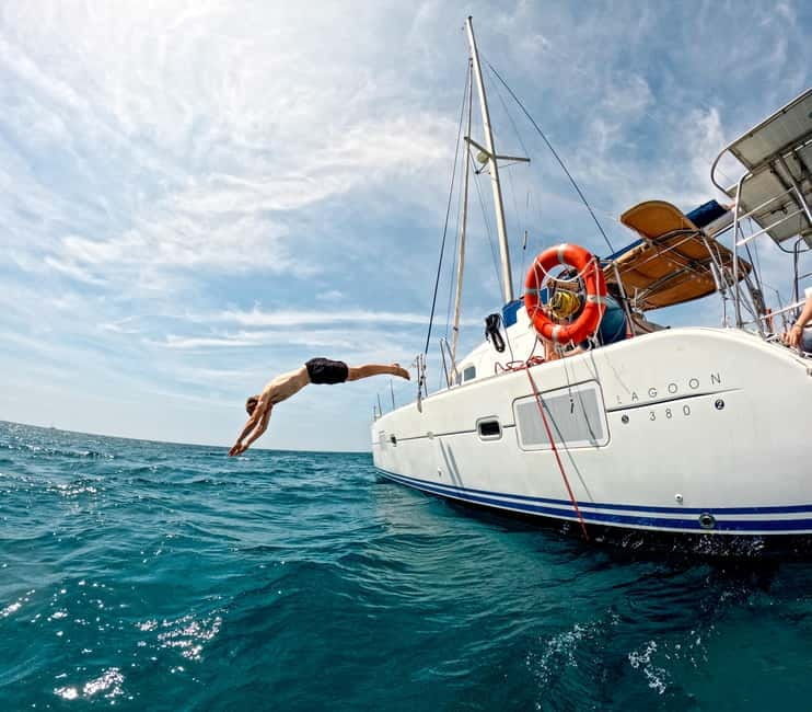Barcelona: Catamaran Cruise w/ Sailing, Wine, & Tapa - What the $36 price gets you