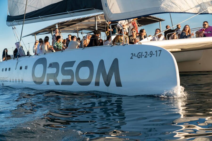 Barcelona: Catamaran Cruise with optional Live Jazz Music - The best seat is often the least formal one