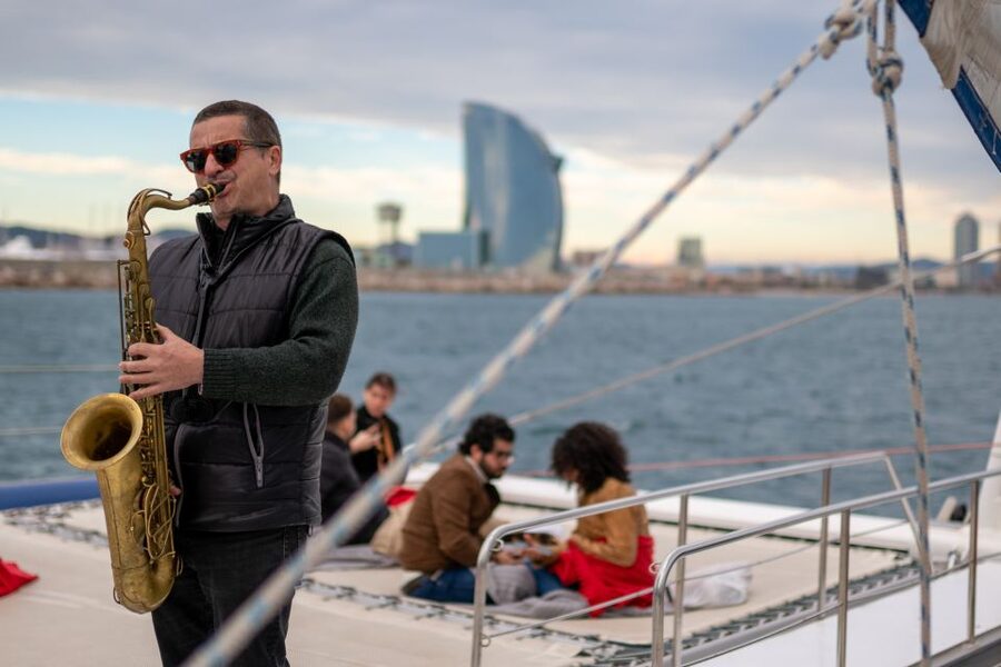 Barcelona: Catamaran Cruise with optional Live Jazz Music - Jazz, saxophone, and a slower Barcelona rhythm
