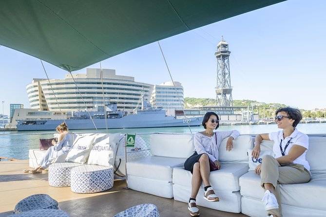 Barcelona Helicopter, Sailboat & Old Town Private Walking Tour - Port Vell, the boat ride, and the final stop