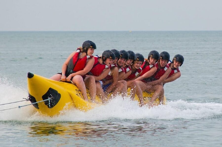 Barcelona: Inflatable Banana Boat Ride - The ride itself: a compact burst of speed and spray