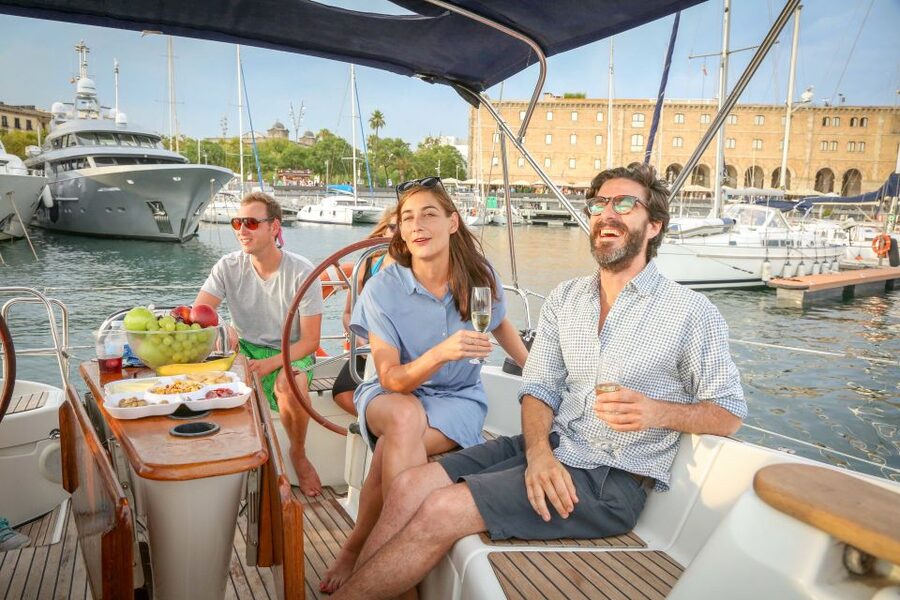Barcelona: Sailing Tour with Spanish Tapas and Drinks - Spanish tapas, snacks, and drinks on board
