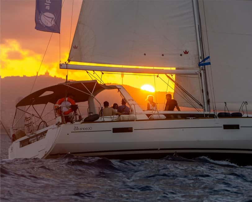 Barcelona: Sailing with Open Bar, Catalan Snack & Swim Stop - Booking details worth knowing