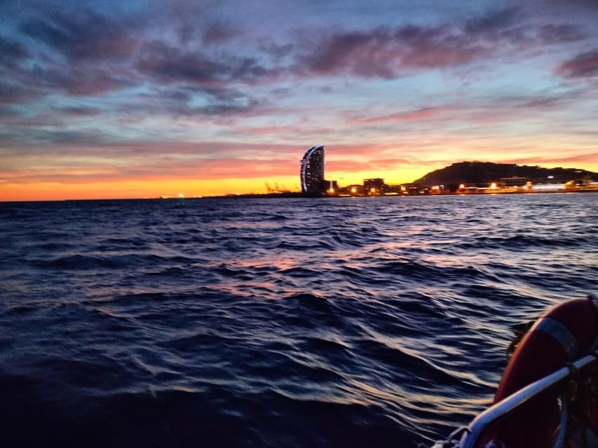 Barcelona: Sunset Cruise with Snacks and Drinks - Swimming from the boat