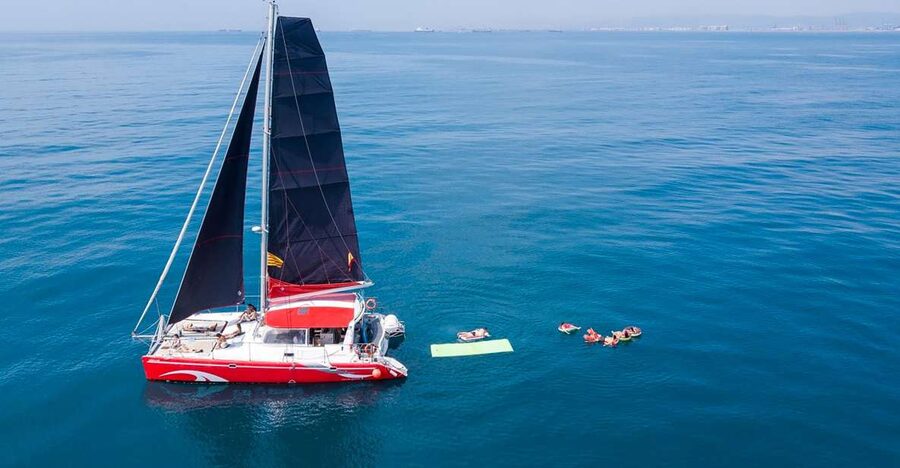 Barcelona: Sunset or Day Catamaran Cruise with Tapa & Drink - Finding your best seat on the catamaran