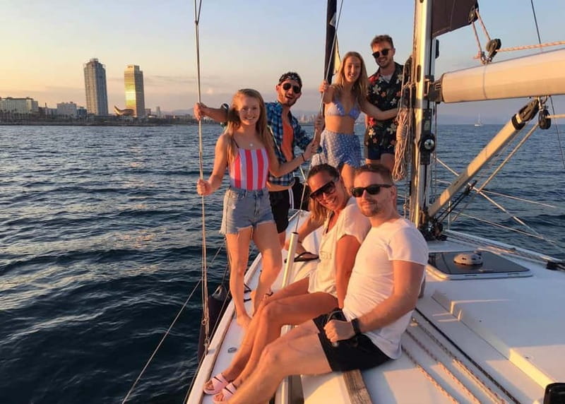 Barcelona: Sunset Sailboat Cruise with Open Bar and Snacks - Setting out from Moll de Mestral 35