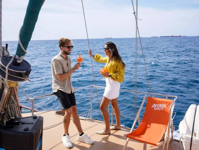 Barcelona: Sunset Sailing Cruise with Live Music - The first stretch along Barcelona’s coast