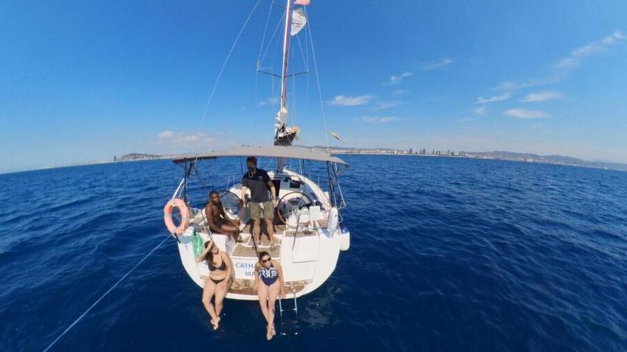 Barcelona: Sunset Sailing Experience with Snacks and Cava - Swimming, Paddle Boarding, and Floating Toys