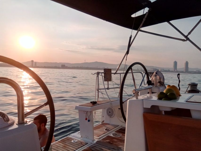 Barcelona: Sunset Sailing Tour with Open Bar & Snacks - The 15-minute swim stop