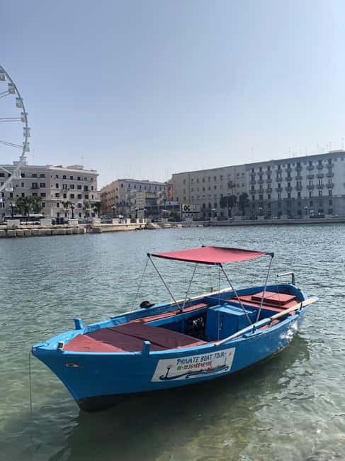 Bari:Private Boat Trip over "Gozzovigliando", fishermen boat - Peroni, prosecco, and a taste of Bari