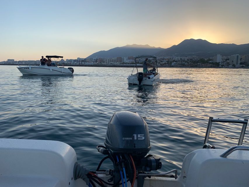 Benalmádena: Costa del Sol License-Free Boat Rental - Swimming, snorkeling, fishing, and sunbathing